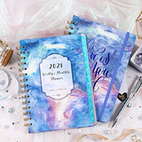 2021 Planner - 2021 Weekly & Monthly Planner with Hard Cover, 6.4'' x 8.5''