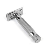 CHARMMAN Classic 3-piece Double Edge Safety Shaving Razor, 1 Razor + 10 pcs Super Stainless Blades + Luxurious Packaging