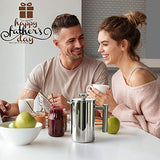 BAYKA French Press Coffee Maker, Stainless Steel 21oz Double-Wall Metal Insulated
