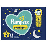 Diapers Size 3, 66 Count - Pampers Swaddlers Overnights Disposable Baby Diapers
