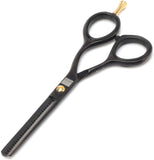 Glamtech EVO Black Thinner Scissors (5.5-Inch) - Professional Shears Ideal for Hairdressing, Hair Cutting and Styling