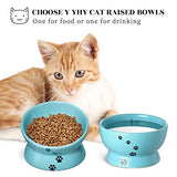Y YHY Raised Cat Food and Water Bowl Set, Tilted Elevated Cat Food Bowls Anti