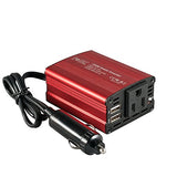 Foval 150W Car Power Inverter 12V DC to 110V AC Converter with 3.1A Dual USB Car