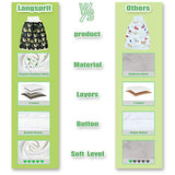 Langsprit Unisex Baby Cloth Diaper Guards for Potty Training - Reusable Diaper