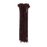 12” Dreadlock Extension For Man Handmade Synthetic Reggae Extension Twist Braiding Hairpiece For Hip-Hop Crochet Braiding Hair Heat Resistant Box Braid For Women(15strands/3packs,dark auburn)