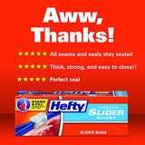 Hefty Slider Freezer Storage Bags, Quart Size, 105 Count