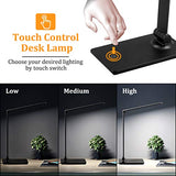 LED Desk Lamp, Touch Control Desk Lamp with 3 Levels Brightness, Dimmable