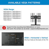 PERLESMITH Universal TV Stand - Table Top TV Stand for 37-55 inch LCD LED TVs - Height