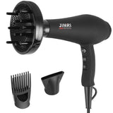 Professional Salon Infrared Hair Dryer, Powerful 1875 watt Negative Ionic Blow Dryers for Fast Drying, Pro Ion Quiet Hairdryer with Diffuser & Concentrator & Comb (Black)