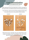 Penguin Love Laser Cut Wood Card [Personalized Gifts, Custom Message, Love