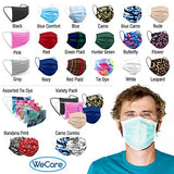 WeCare Disposable Face Mask Individually Wrapped - 50 Pack, Floral Print Flower Masks