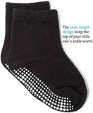 Zaples Grip Crew Socks with Non Slip/Anti Skid Soles for Baby Infants