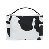 STAYTOP Travel Cosmetic Bag Animal Cow Print Toiletry Makeup Bag Pouch Tote Case Organizer Storage with Zipper for Women Girls