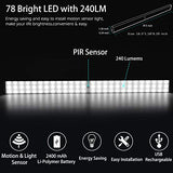 78 LED Closet Light, Newest Rechargeable Motion Sensor Closet Light Wireless