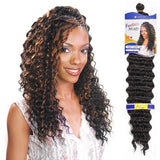 FreeTress Synthetic Hair Braids Deep Twist Bulk 22" (6-Pack, 1B)