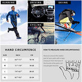 Winter Gloves for Men，Waterproof Thermal Gloves Cold Weather Running Gloves