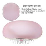 Electric Smoothing Massage Brush Comb, Portable Electric Hair Ionic Brush Hair Straightener Brush Negative Ion Comb Promotion Blood Circulation Relief, Anti-Static and Anti-frizzHair Tools (Pink)