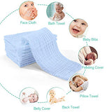 Muslin Burp Cloths for Baby 10 Pack 100% Cotton Large 17''X13'' Super Soft