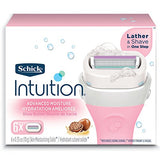 Schick Intuition Advanced Moisture Womens Razor Refills with Shea Butter, Pack of 6