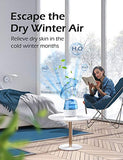 Homasy Cool Mist Humidifiers, 28dB Whisper-Quiet Humidifiers for Bedroom