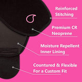 Sports Research Sweet Sweat Premium Waist Trimmer for Men & Women Black/Pink