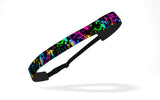 RAVEbandz!! Women's Adjustable Elastic Headbands (Lifestyle & Fitness) - For Fashion or Workouts - Non Slip Velvet Lined 1 Inch (Exclusive Paint Splatter)
