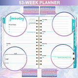 2021 Planner - 2021 Weekly & Monthly Planner with Hard Cover, 6.4'' x 8.5''