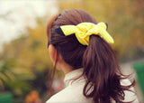 2 Pcs Pikachu Ear & Tail Ponytail Holder Plush Pikachu Hair Ring Cute Bracelet Costumes Hair Accessories