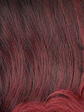 Outre Synthetic Blunt Cut Bob Swiss Lace Front Wig - ALANA (DRFF/RED VELVET)