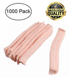 1000 Pack Pink Bouffant Caps 18”. Polypropylene Hand Sewn Hair Caps with Elastic Stretch Band. Disposable Non Woven Hats. Lightweight Hair Covers for Food Service, Industrial Use. Wholesale