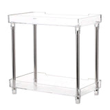 Decdeal Multi-functional 2-Tier Cosmetic Organizer Tray Storage Shelf Caddy Stand for Bathroom Vanity Countertop