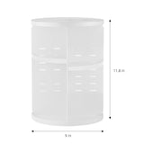 Mecool Makeup Organizer Rotating 360 Women Large Makeup Storage, Fits Lipsticks,Makeup Brushes, Perfume and More- White