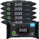 DUDE Wipes Flushable Wipes Dispenser, Unscented Wet Wipes with Vitamin-E & Aloe