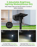 LITOM 12 LEDs Solar Landscape Spotlights, IP67 Waterproof Solar Powered Wall Lights