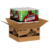 Brawny Tear-A-Square Paper Towels, Quarter Size Sheets, 16 Count of 128 Sheets Per Roll