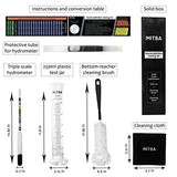 Hydrometer & Testing Jar Kit by MiTBA Test the ABV, Brix & Gravity of your Wine