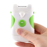Walfront Electric Nail Trimmer White Green Dual-use Nails Trim File Clipper Manicuring Tools