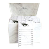 10 Layers Acrylic Eyelash Storage Box, Grafting Eye Lashes Extension Close-Packed Display, Makeup Organizer False Eyelashes Glue Pallet Holder, Eyelash Box Extension Tool (Marble)