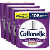 Cottonelle Ultra ComfortCare Toilet Paper with Cushiony CleaningRipples