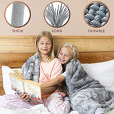 Everlasting Comfort Luxury Faux Fur Throw Blanket - Ultra Soft and Fluffy