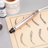 Charme Princesse Permanent Makeup Machine Kit with 15pcs Cartridge Needles Eyeliner Eyebrow Ruler Practice Skin Ring Cup Microblading Supplies Pigments EK505