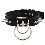 Men's Costume Wig + 6 Earrings + Mustache + 2 Circles Black Choker