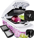 Fullstar Vegetable Chopper - Spiralizer Vegetable Slicer - Onion Chopper with Container