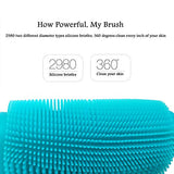 INNERNEED Soft Silicone Body Scrubber Exfoliating Glove Shower Cleansing Brush
