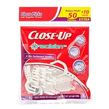 Close-Up Precision Floss Picks w/ Flouridex Thread, 60 Count, Pack of 2 (120 Flossers) by Close-Up