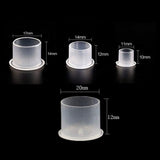 Tattoo Ink Caps - Yuelong 1000Pcs Disposable Microblading Makeup Tattoo Ink Cups With Base, Pigment Ink Caps Sizes 17mm Large for Tattoo Ink Tattoo Kits Tattoo Supplies (17MM-1000PCS)