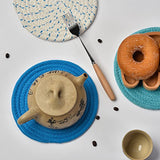 Kitchen Pot Holders Set Trivets Set 100% Pure Cotton Thread Weave Hot Pot Holders Set