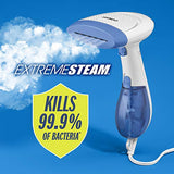 Conair Extreme Steam Hand Held Fabric Steamer Dual Heat, White/Blue