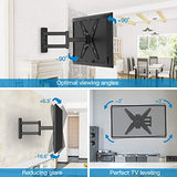 PERLESMITH TV Wall Mount for Most 26-55 Inch Flat Curved TVs with Swivels