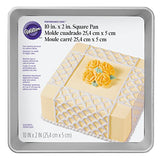 Wilton Performance Pans Aluminum Square Cake and Brownie Pan, 10-Inch